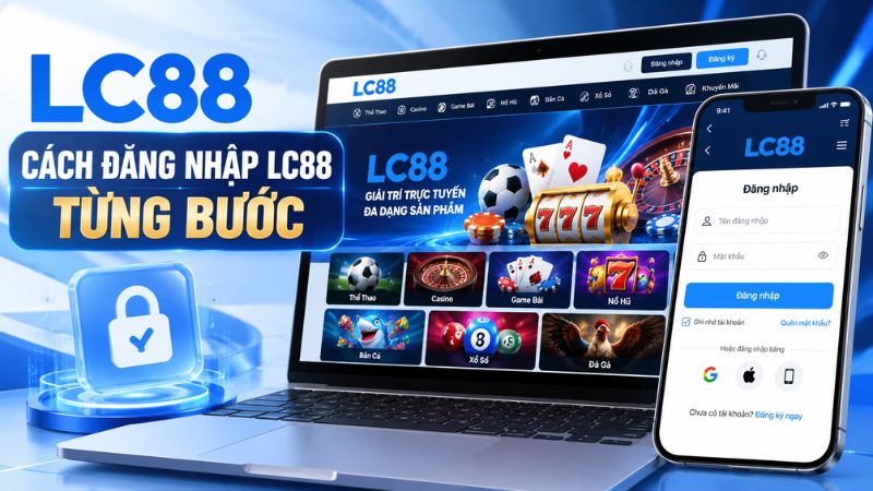 Cách đăng nhập LC88 từng bước
